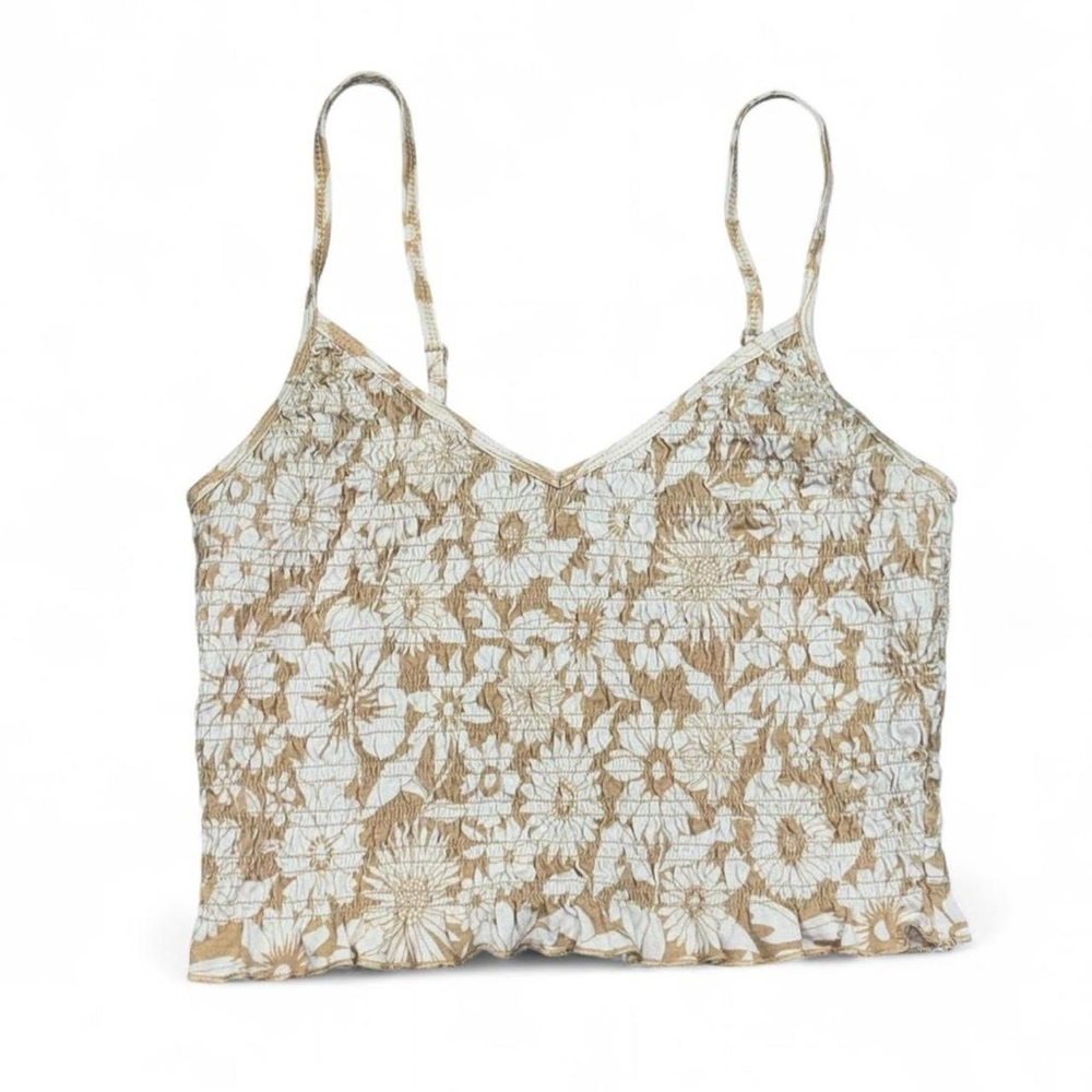 American Eagle Outfitters Beige Floral Camisole